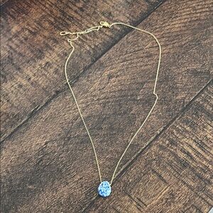 Ana Luisa Pebble Mini Marble Blue Necklace
